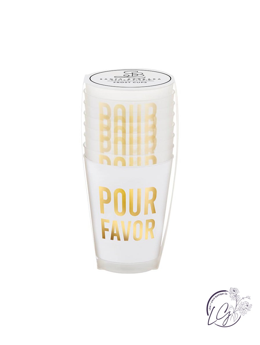 Gold Foil Frost Cup - Pour Favor