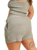 Curvy Cozy Waffle Weave Shorts