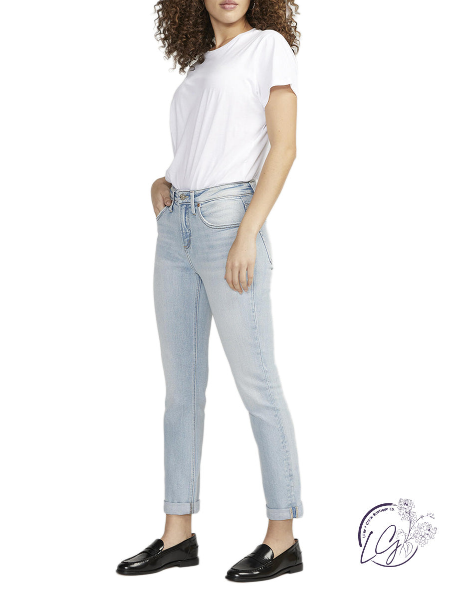 Beau High Rise Slim Leg Jeans