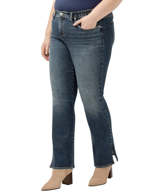 Curvy Rylan Mid Rise Bootcut by Silver Jeans