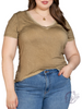 Curvy Classic Over Classic V-Neck Tee