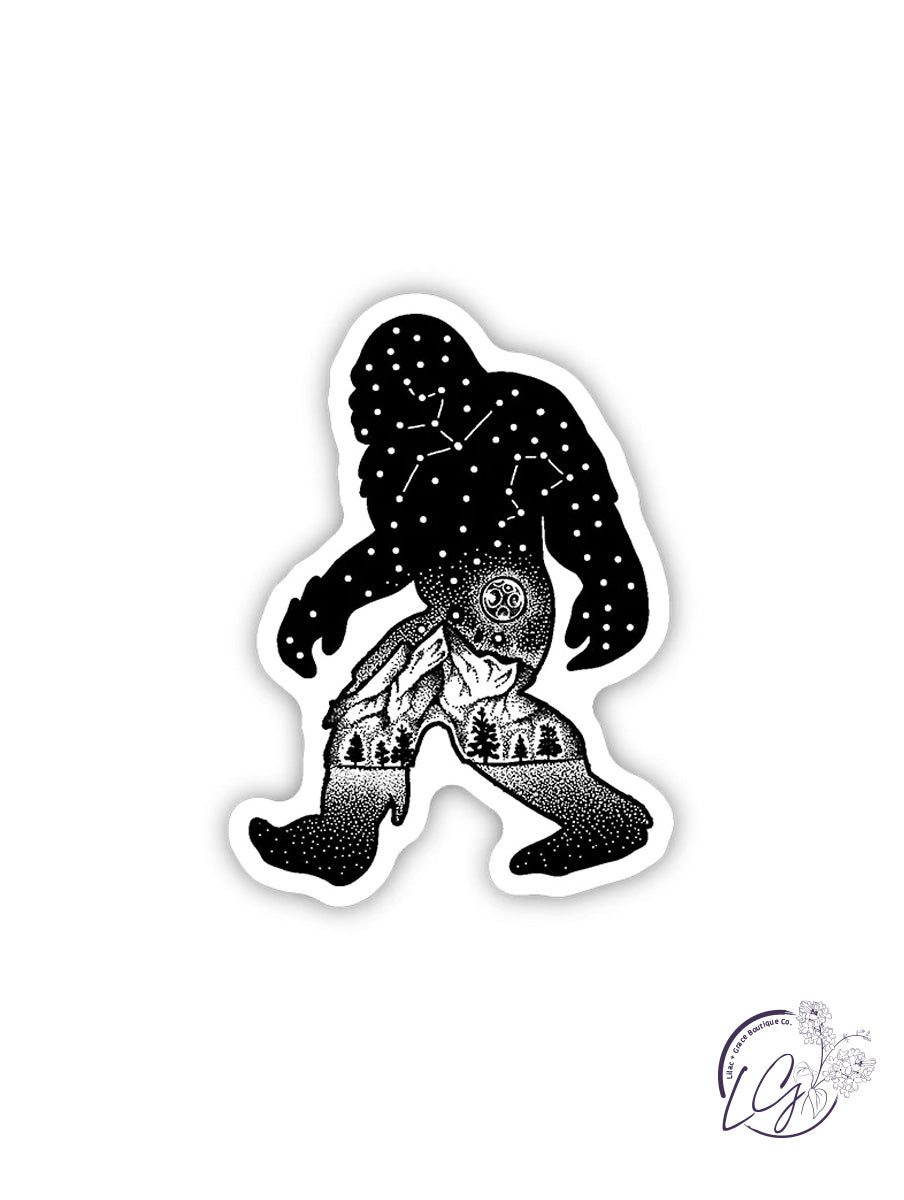 Sasquatch Constellation Sticker