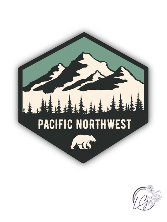 PNW Bear Sticker