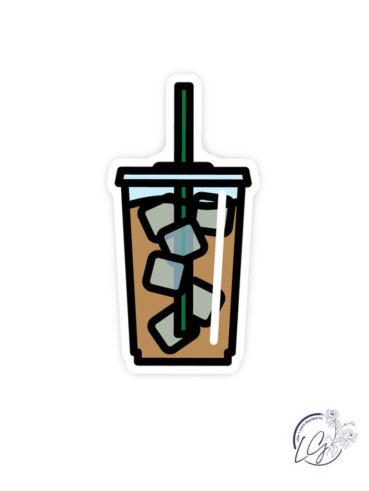 Iced Coffee Sticker