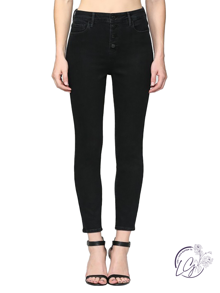 Taylor High-Rise Button Fly Skinny by Hidden Jeans