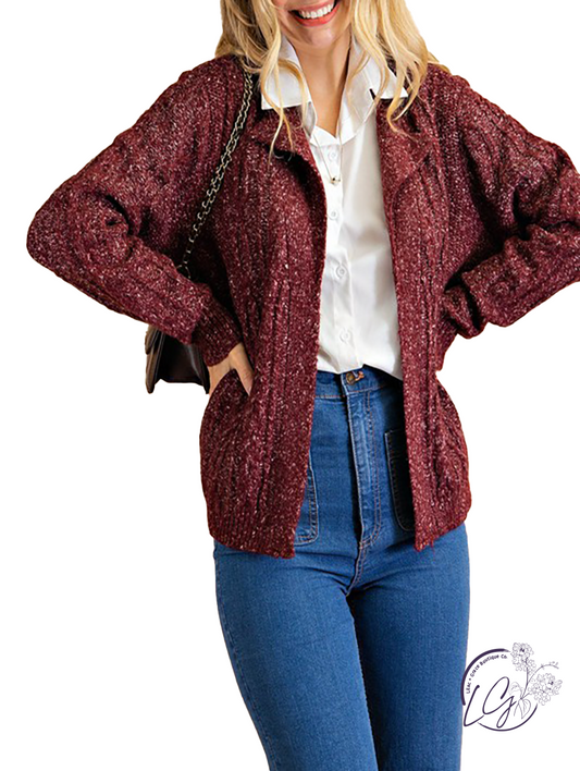 Cool Is Calling Cable Knit Cardigan