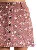 Smitten Heart Floral Corduroy Skirt