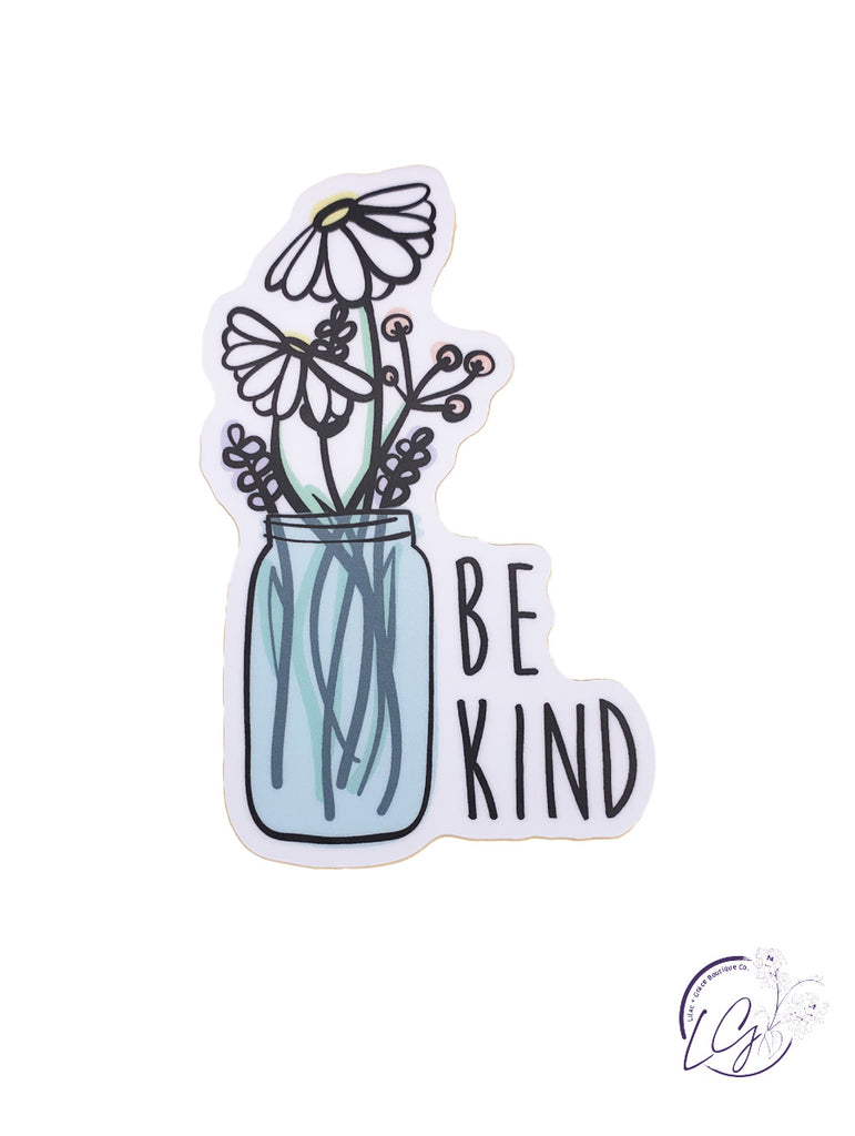 Stickers Northwest Be Kind Wildflower Jar Sticker