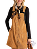 Catching Up Corduroy Overall Dress