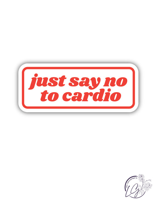 Just Say No Sticker