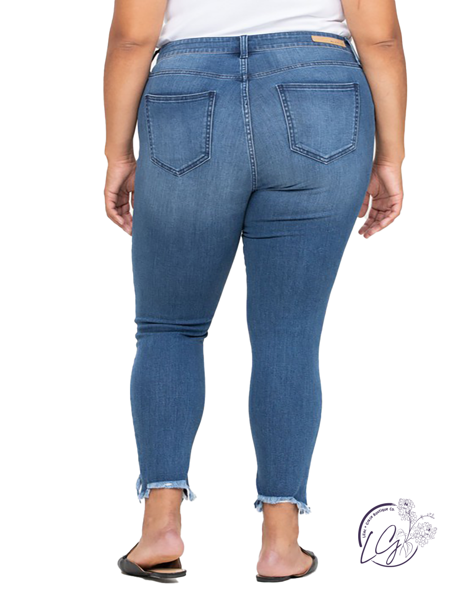 Curvy Chelsey Mid-Rise Cropped Skinny by Cello Jeans