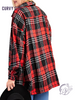 Curvy Fireside Talks Oversized Plaid Shacket