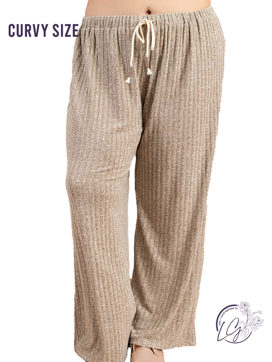 Curvy Set The Mood Lounge Pants