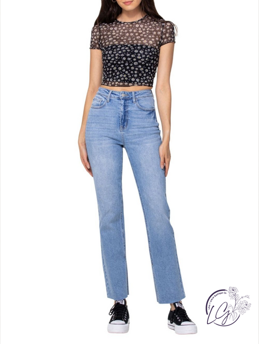 Isabella High-Rise Straight by Cello Jeans