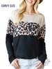 Curvy Carrying On Leopard Long Sleeve