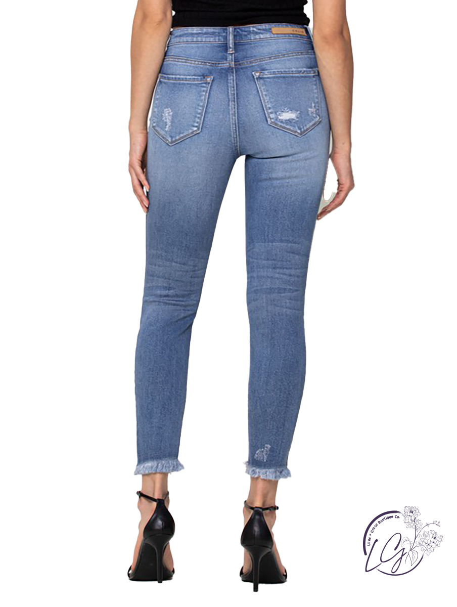 Ruth High-Rise Distressed Skinny by Cello Jeans