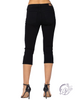 Leila Mid-Rise Black Capri by Judy Blue