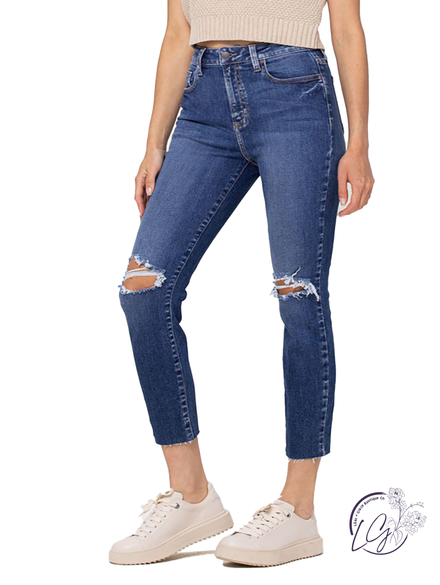 Alexandra High-Rise Mom Skinny by Cello Jeans