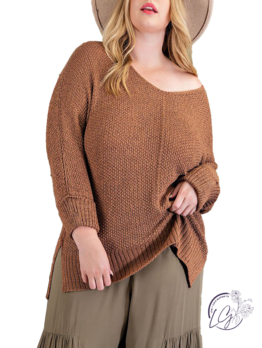 Curvy More to Say Knit Sweater