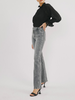 Holly High-Rise Grey Slim Flare by KanCan