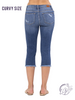 Curvy Sienna Mid-Rise Distressed Capri by Judy Blue