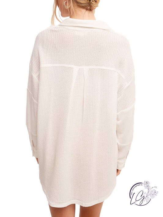 Differ Knit Oversized shirt