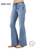 Curvy Spencer High-Rise Distressed Flare by Judy Blue