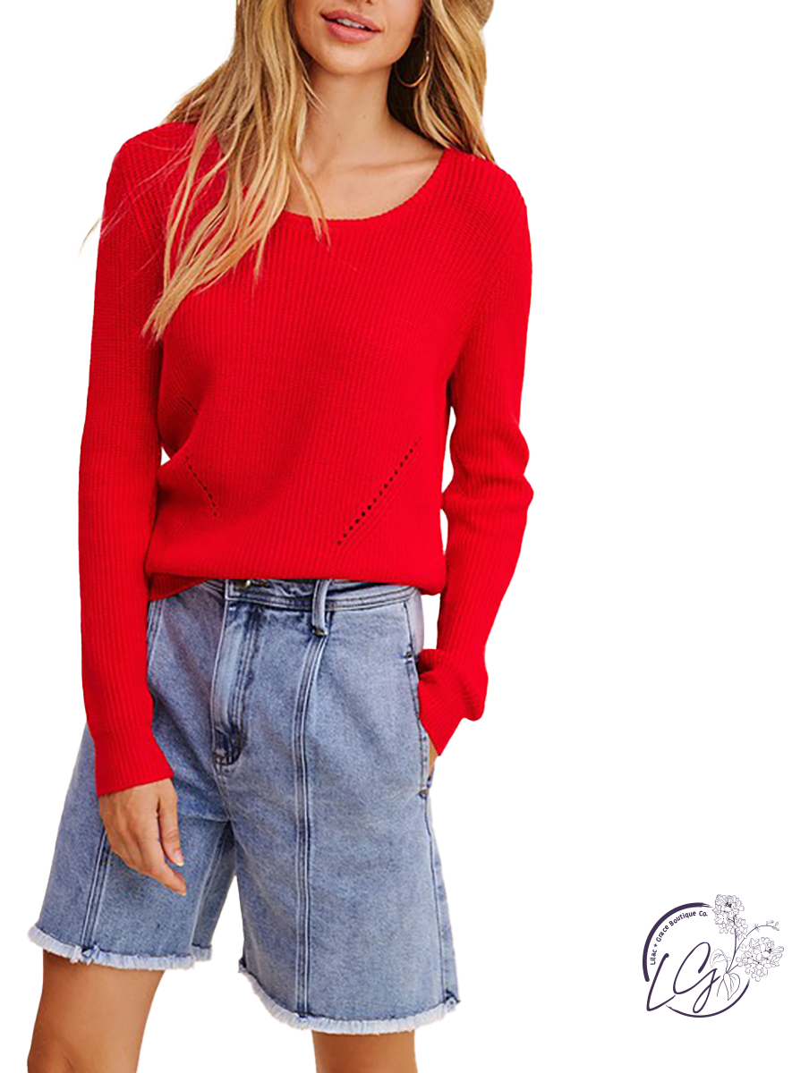 Classic Pullover Knit Sweater