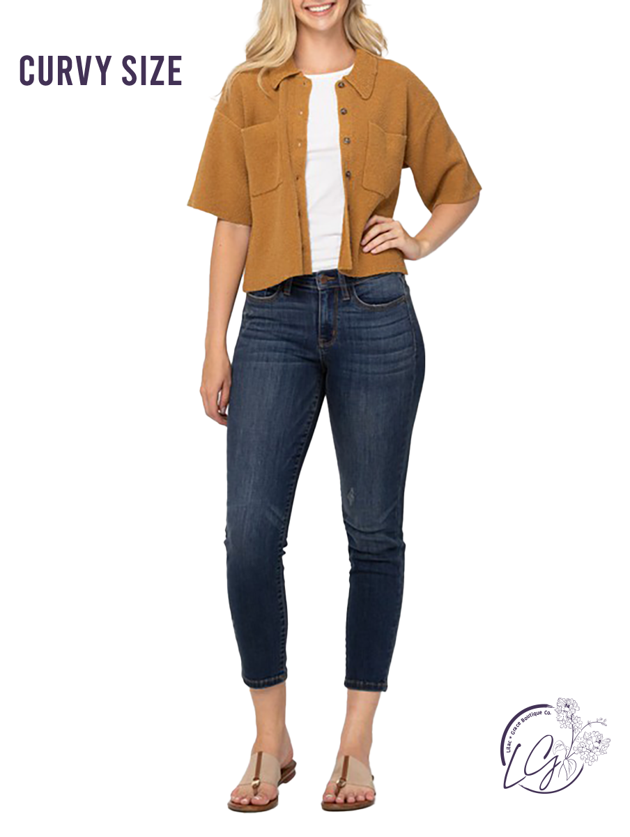 Maggie Mid-Rise Cropped Relaxed Fit by Judy Blue