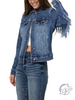 Maude Fringe Denim Jacket by Judy Blue