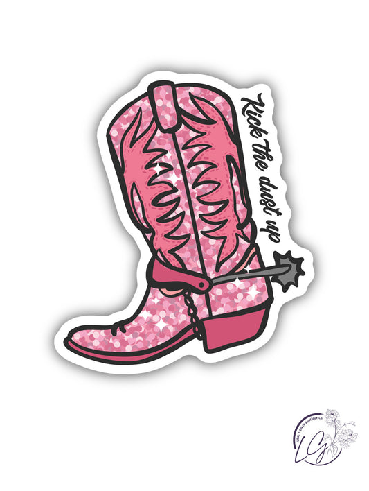 Kick The Dust Up Boot Sticker