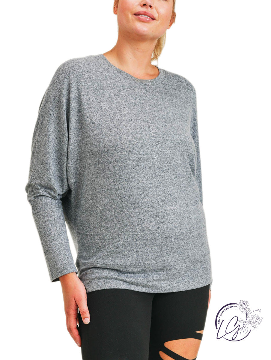 Curvy Meet Me There Dolman-Sleeved Top