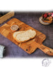 Herringbone Acacia Wood Serving Board w/ Handles