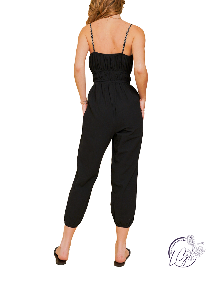 Taking My Heart Tank Jumpsuit