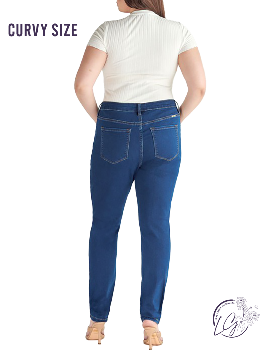 Curvy Gwen Super High-Rise Ankle Skinny by KanCan