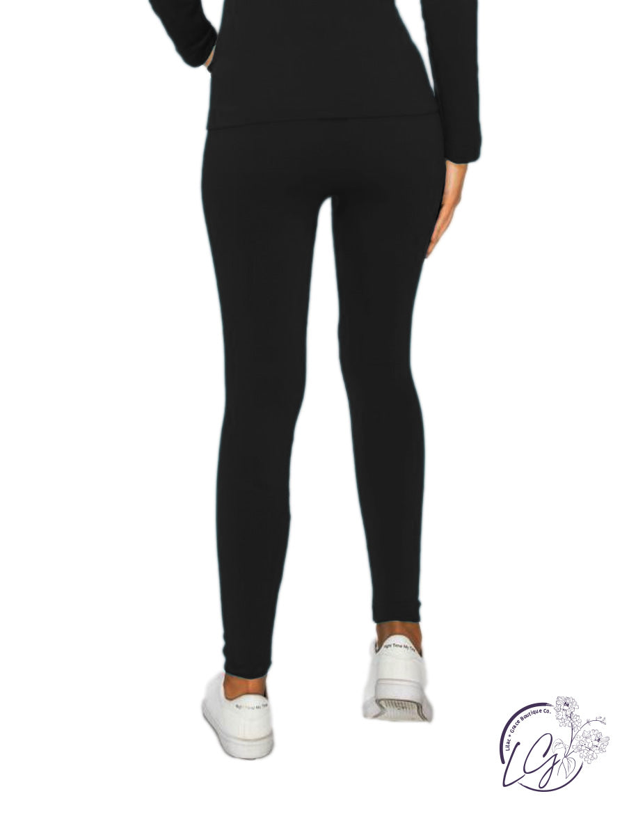 Seamless fleece Lined Leggings