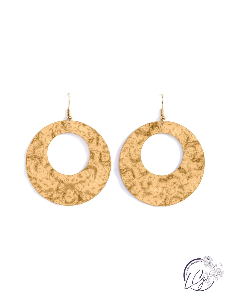 Gilded Circle Earring