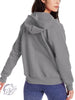 Signature Zip-Up Sweatshirt in Heather Grey