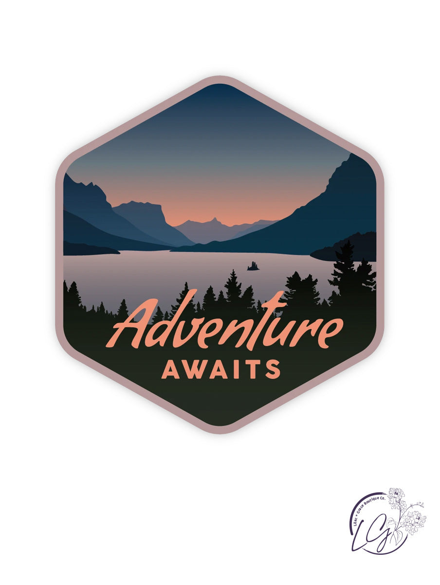 Adventure Awaits Sticker