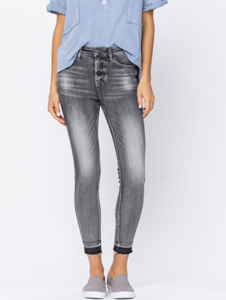 Curvy Alexis High-Rise Released Hem Skinny By Judy Blue