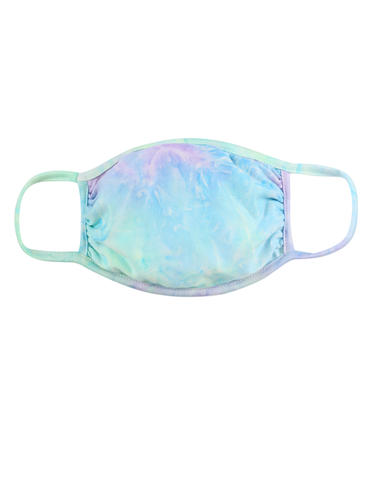 Aqua Lilac Tie Dye Reusable Mask