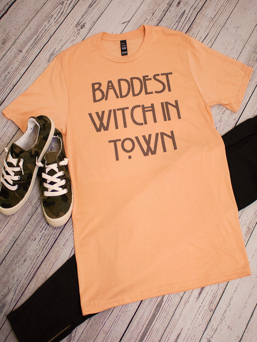 Curvy Baddest Witch in Town Tee's