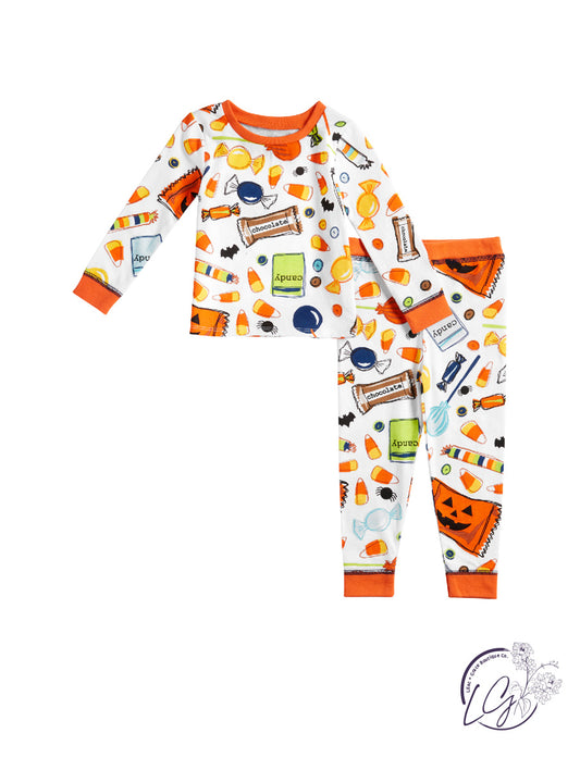 HALLOWEEN CANDY PAJAMA SET