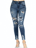 Curvy Casey High Rise Leopard Patch Skinny Jean By Judy Blue