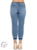 Danielle Undone Hem Boyfriend Jean By Judy Blue