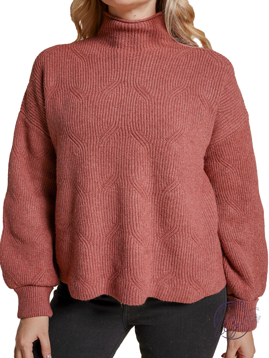 Always Thankful Mock Neck Sweater