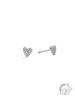 Pave Heart Stud