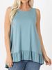 Curvy Feeling Flirty Ruffle Tank