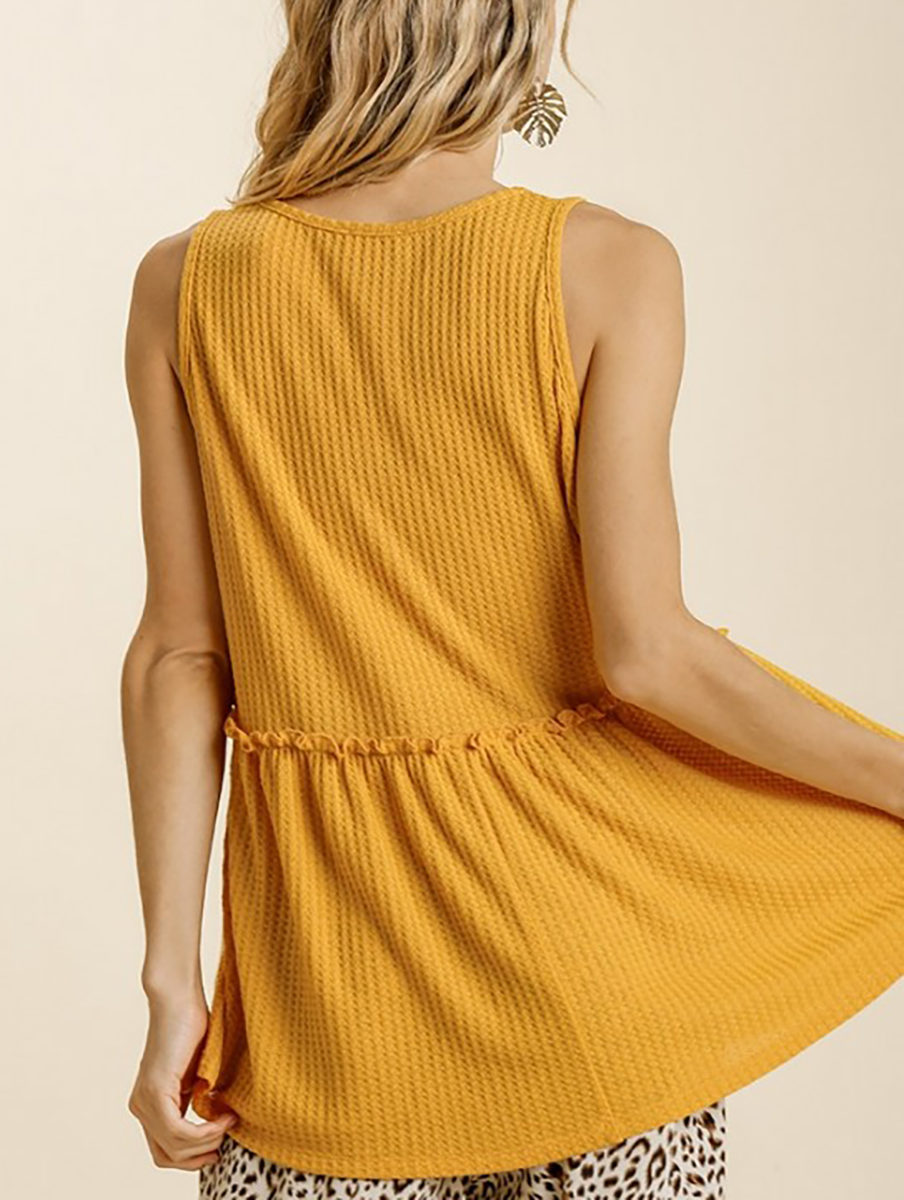 Honey Bee Waffle Knit Tank