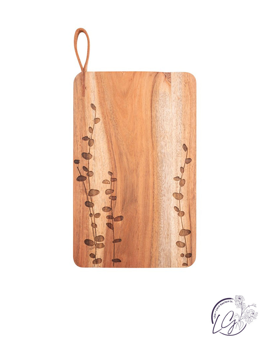 Etched Cutting Board Bee Happy